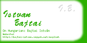 istvan bajtai business card